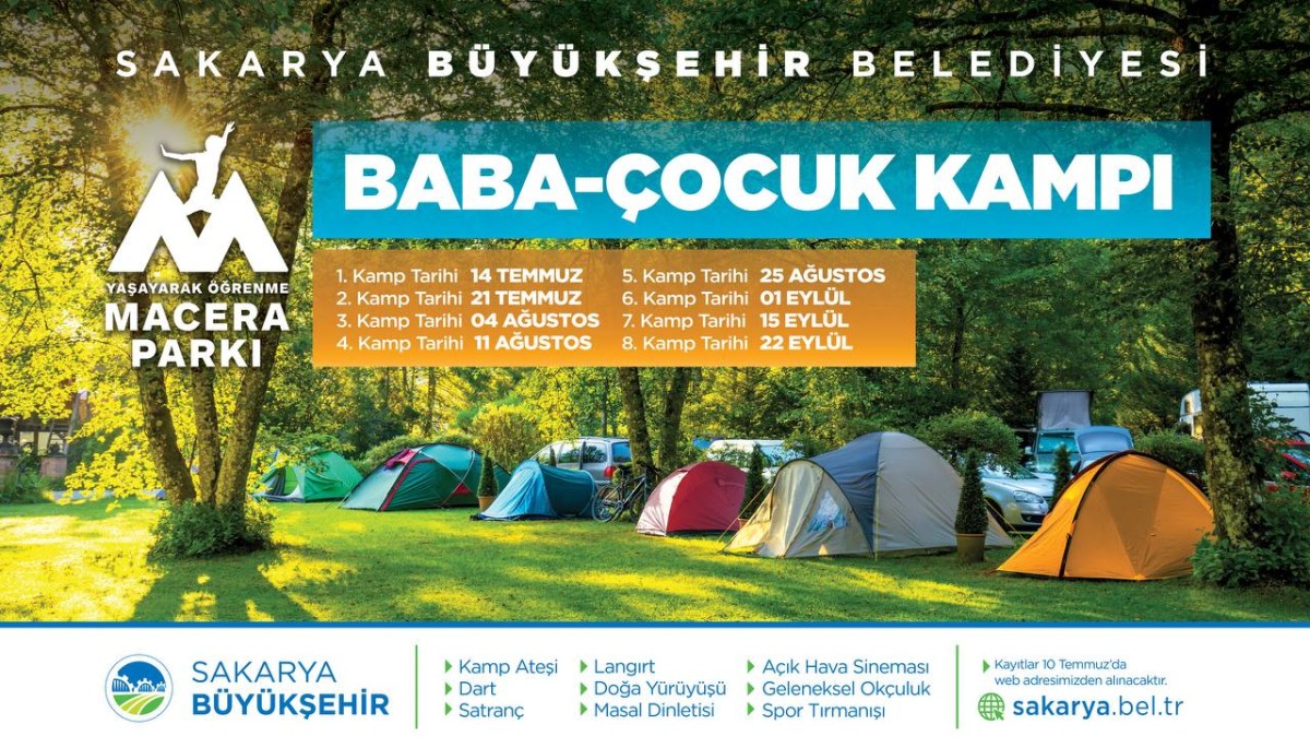 Büyükşehir ‘Baba-Çocuk’  kampları başlıyor