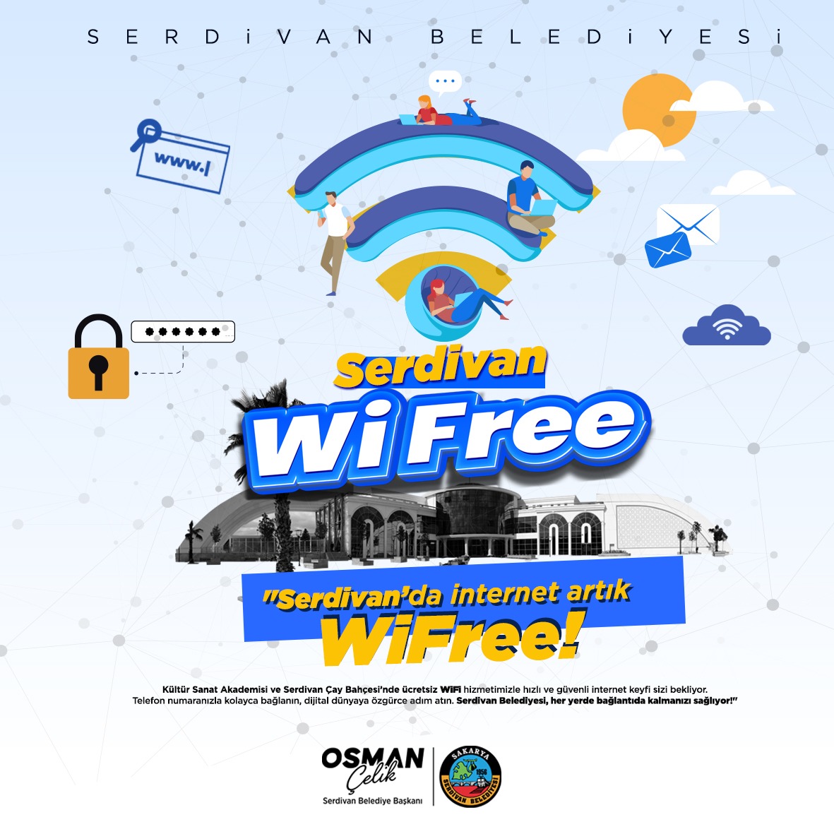 Serdivanda İnternet Artık Wİ-FREE