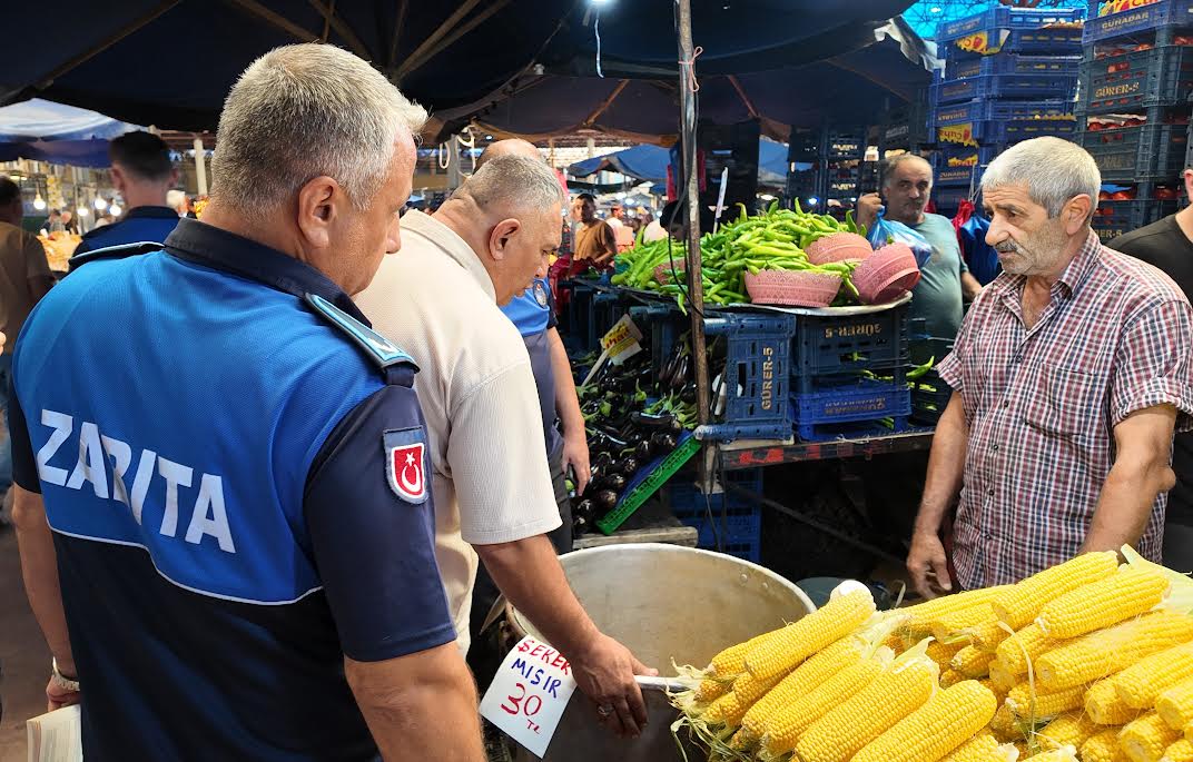 Zabıtadan pazaryerlerine sıı denetim 