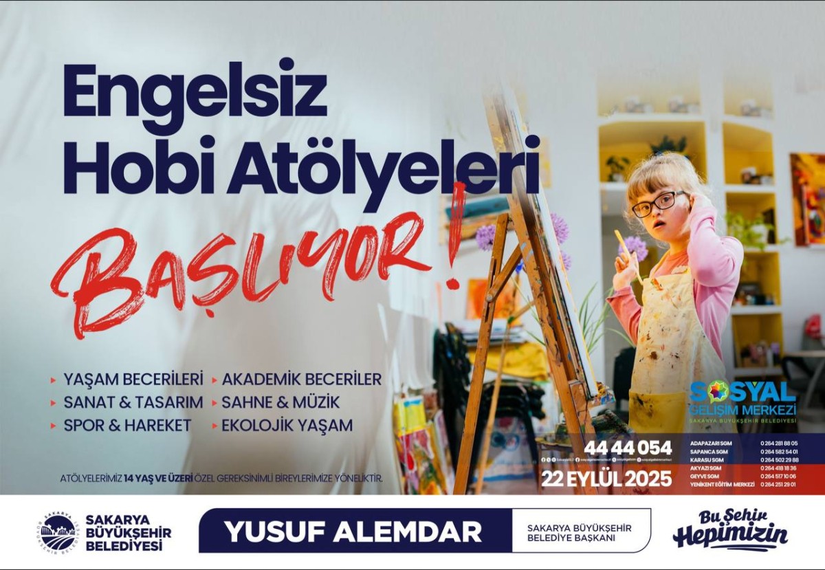 Engelsiz Hobi Atölyelerinde  kayıtlar başlıyor