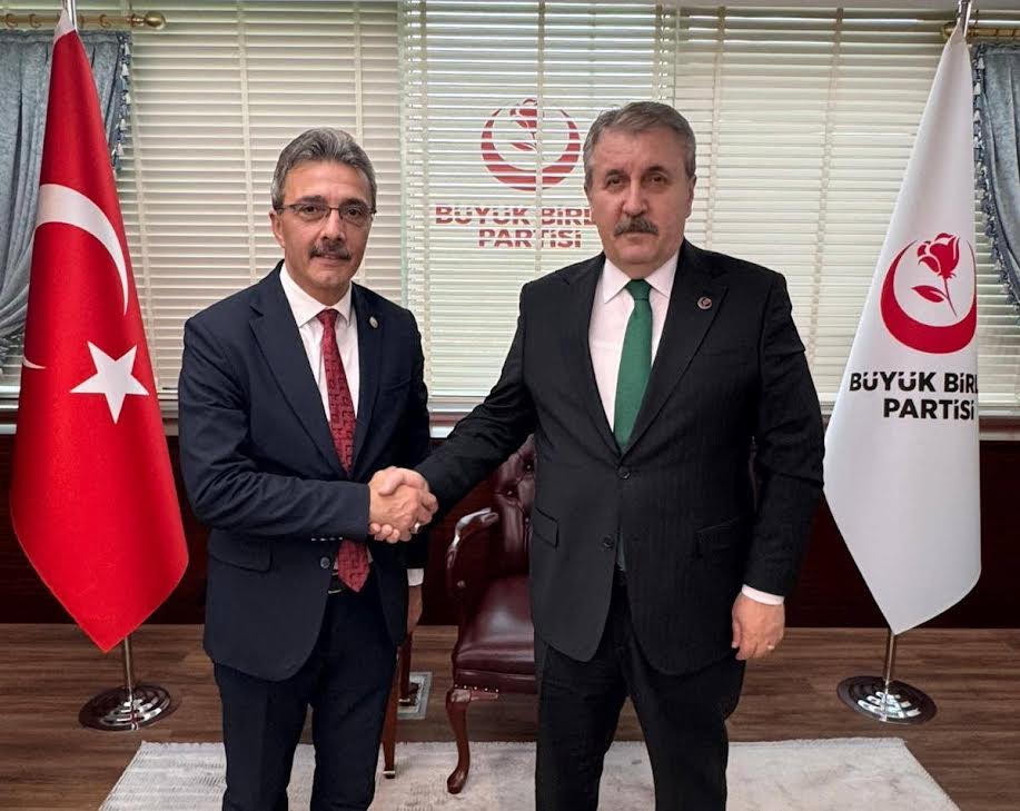 Başkan Dinçten BBP Genel Başkanı Mustafa Destici'ye ziyaret 