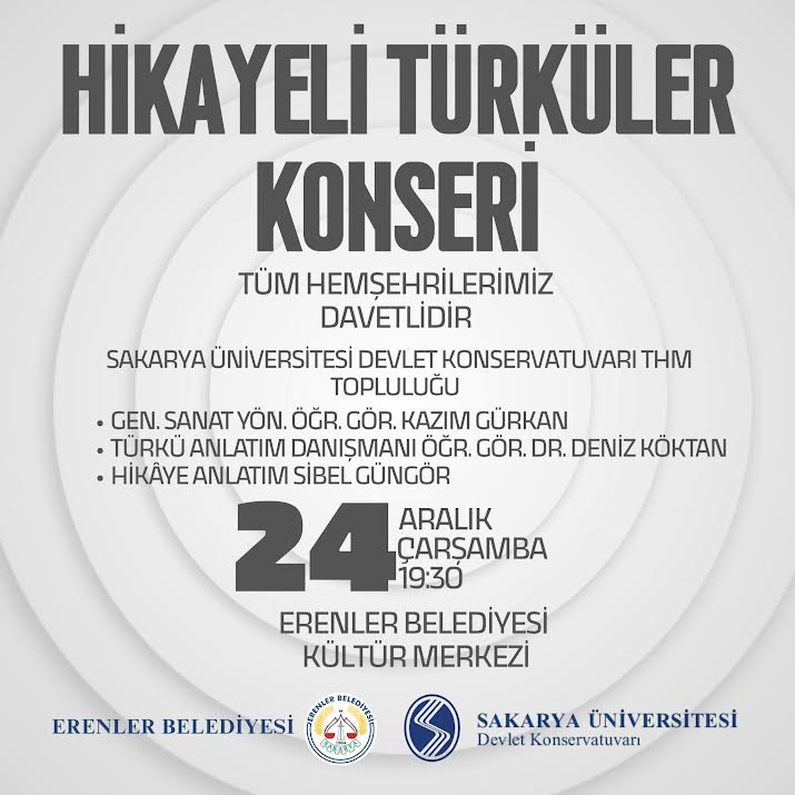 Hikayeli Türküler Konseri'ne Davet Etti