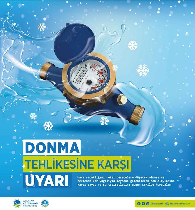 Sayaç ve Su Tesisatlarının Donma Riskine Karşı Uyardı