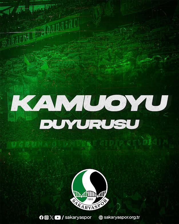 Sakaryaspor'dan Kınama