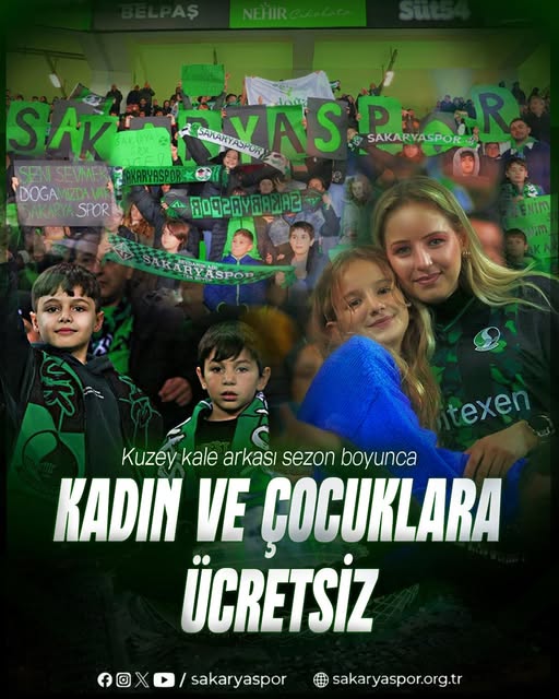 Sakaryaspor’dan Kadın ve Çocuk Taraftarlara Özel Tribün