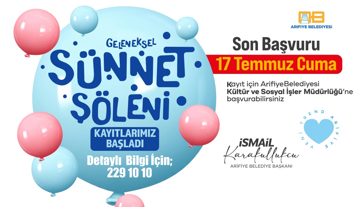 Arifiye Belediyesi'nde Geleneksel Sünnet Organizasyonu İçin Kayıtlar Başladı
