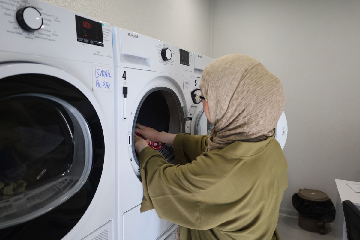 Ücretsiz Öğrenci Çamaşırhanesine yoğun ilgi